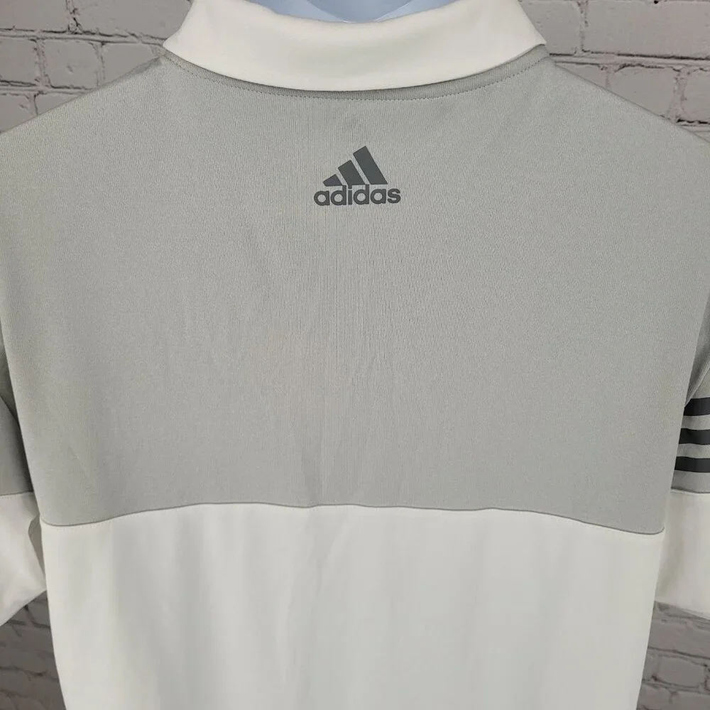Adidas Golf Atlanta Motor Speedway White Lightweight Polo Shirt Size Large L